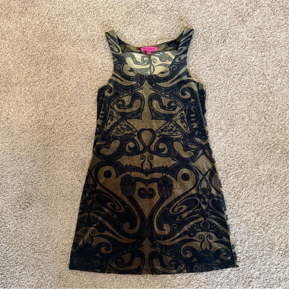 Betsey Johnson velvet tattoo Mini
